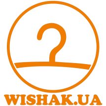 Логотип Wishak, виробник вішалок і фурнітури м. Хмельницький