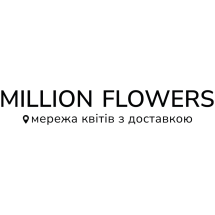 Логотип Million Flowers, магазин квітів м. Вінниця