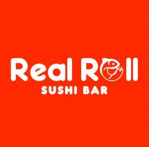 Логотип Real Roll, доставка суші і ролів м. Вінниця