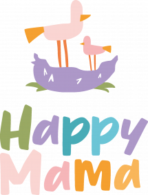 Логотип Happy Mama, дитячий дошкільний навчальний заклад м. Тернопіль