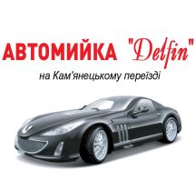 Логотип Delfin, автомийка м. Хмельницький