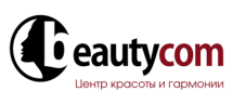 Логотип Beautycom, центр красоты и здоровья г. Винница