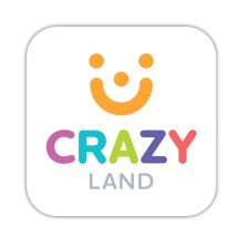 Логотип Crazy Land, детский развлекательный комплекс г. Кропивницкий