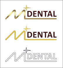 Логотип M-Dental, стоматология г. Тернополь