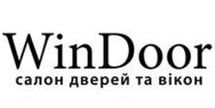 Логотип WinDoor, салон окон и дверей г. Хмельницкий