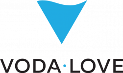 Логотип Voda.Love, сервіс доставки води м. Житомир