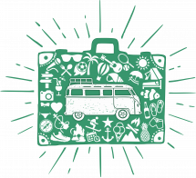 Логотип Туристический клуб Зеленый чемодан г. Ровно