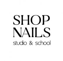 Логотип Shop nails, материалы для ногтевого сервиса г. Тернополь