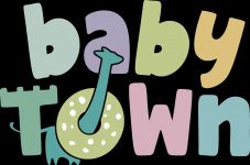 Логотип Baby Town, детское игровое пространство и семейный ресторан г. Тернополь