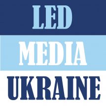 Логотип LED Media Ukraine, послуги з LED рекламі м. Дніпро