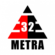 Логотип 32 metra, натяжні стелі м. Київ