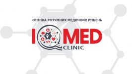 Логотип IQMED Clinic, клініка розумних медичних рішень м. Львів