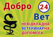 Логотип Добровет 24,клініка невідкладної ветеринарної допомоги м. Рівне