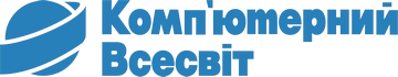 Логотип Комп'ютерний Всесвіт, сервіс з ремонту офісної техніки м. Луцьк