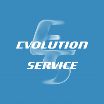 Логотип Evolution Service — ремонт комп’ютерної техніки, телевізорів, ноутбуків, ігрових приставок і кавомашин г. Винница