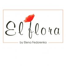 Логотип Елена, студия флористики г. Кропивницкий