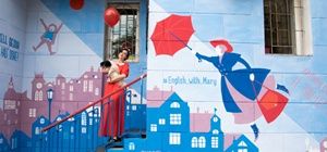 Логотип English with Mary, курси англійської мови м. Харків