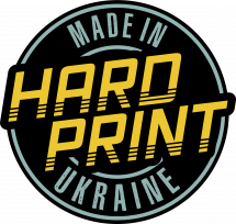 Логотип Hard Print, студія друку на текстилі м. Кривий Ріг