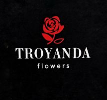 Логотип Troyanda Flowers, Магазин квітів м. Житомир