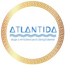 Логотип Атлантида, виробництво і доставка води м. Одеса