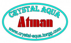 Логотип Crystal aqua, cупермаркет акваріумів і обладнання м. Одеса