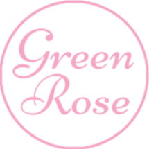 Логотип GREEN ROSE, магазин квітів та товарів для флористики м. Одеса