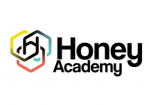 Логотип Honey academy, приватный лицей г. Харьков