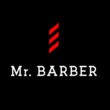 Логотип Mr.BARBER, мужская парикмахерская г. Днепр