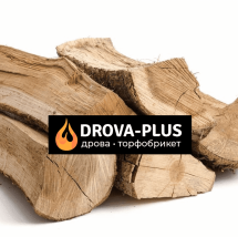 Логотип Drova-plus, дрова та торфобрикет м. Луцьк