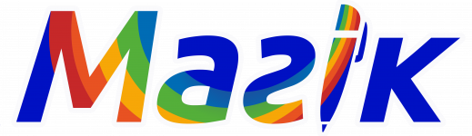 Логотип Магік, мережа магазинів канцтоварів м. Вінниця