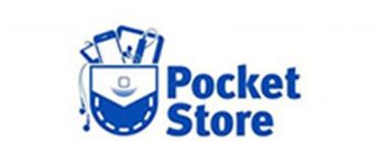 Логотип Pocket Store, цифровая техника, аксессуары г. Винница