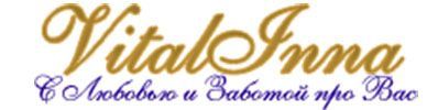Логотип VitalInna, магазин нижнего белья и домашней одежды г. Винница