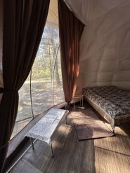 Cupol v lisi, глемпинг фото