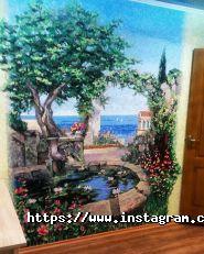 Идея, жидкие обои фото