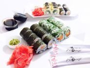 Авокадо, суші/піца фото