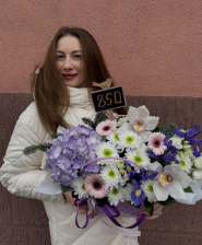 Лаванда, квіткові композиції та букети фото