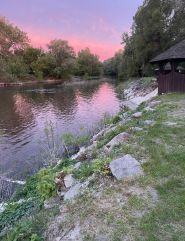 Плотина, территория отдыха фото