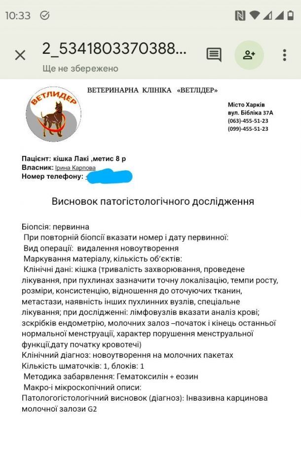 Відгуки про “ВетЛідер, ветеринарна клініка” - фото 1