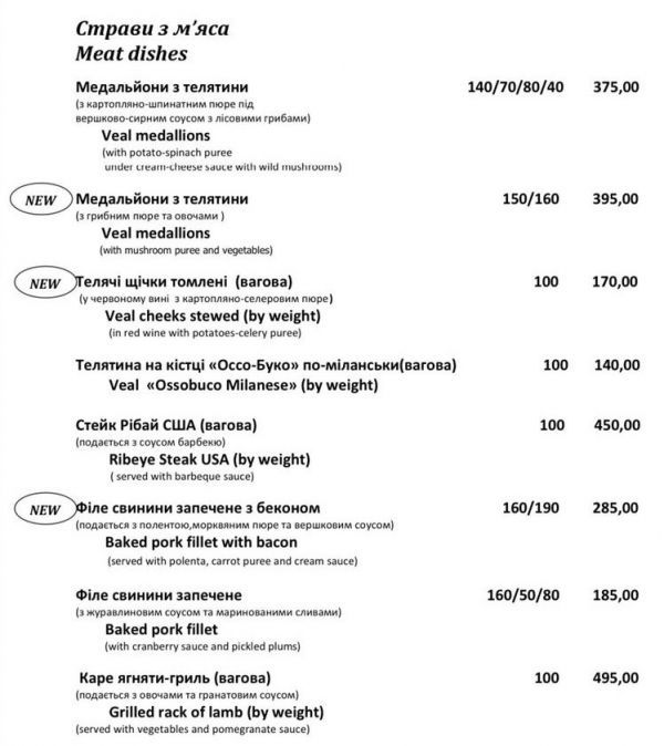 Список популярных ресторанов Львова с панорамным видом