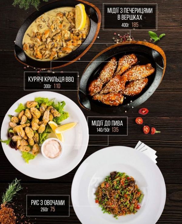 Морепродукты и рыбные рестораны в Херсоне