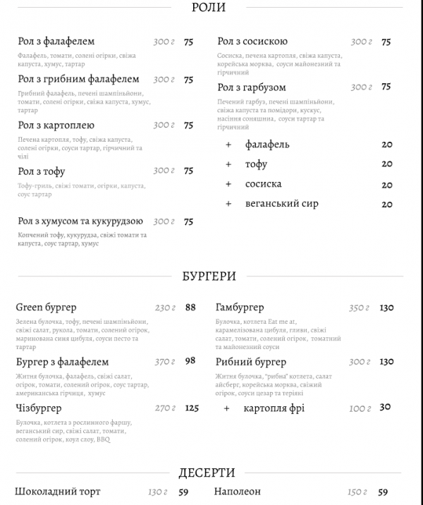 Вегетарианские/веганские кафе Франковска