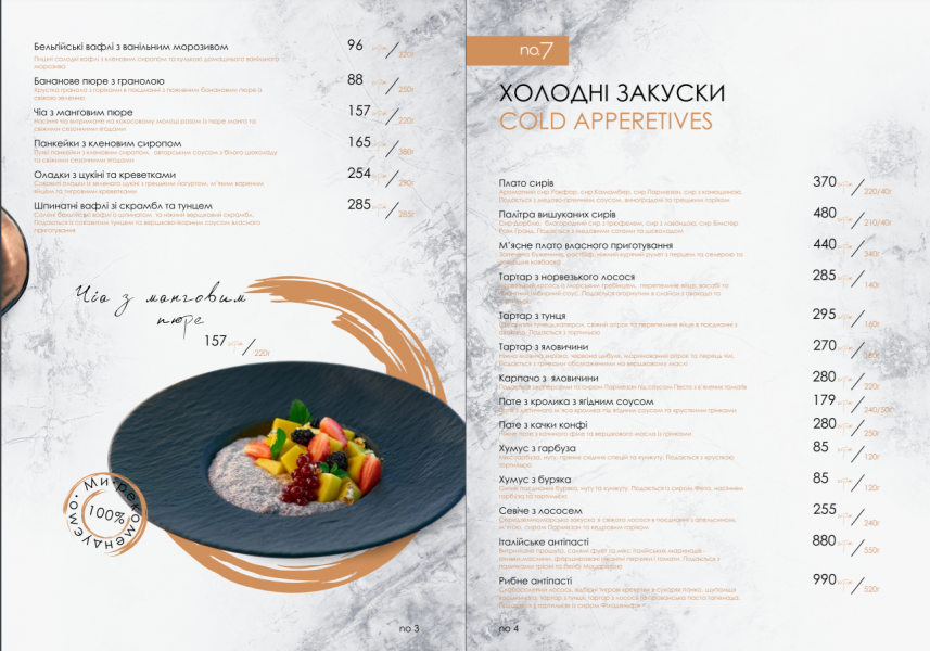 Список популярных ресторанов Львова с панорамным видом